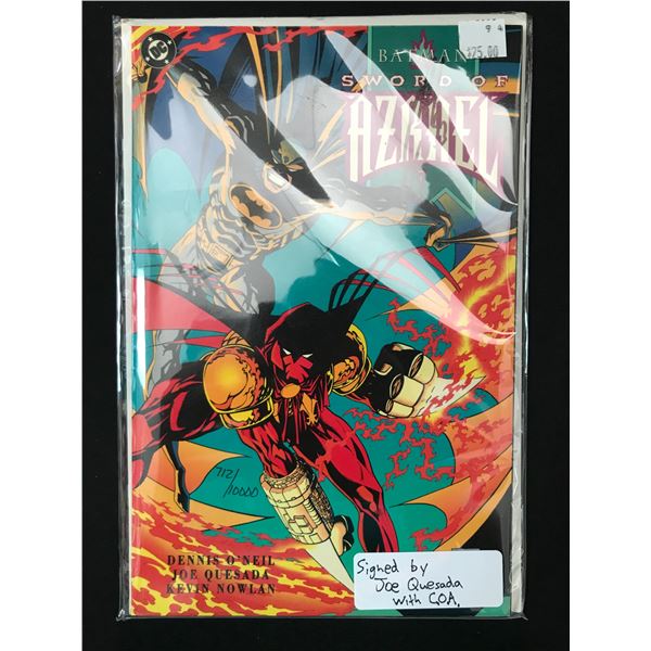 SWORD OF AZRAEL SIGNED BY JOES QUESADA WITH COA