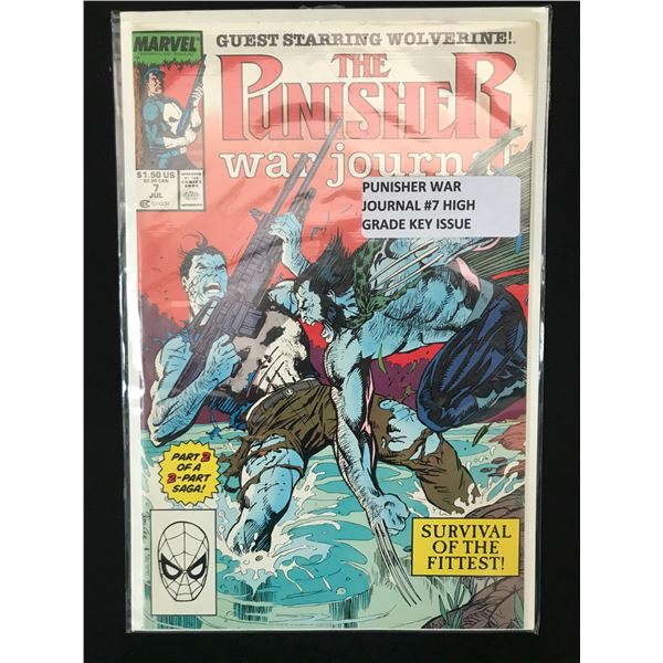 THE PUNISHER WAR JOURNAL #7 HIGH GRADE KEY ISSUE