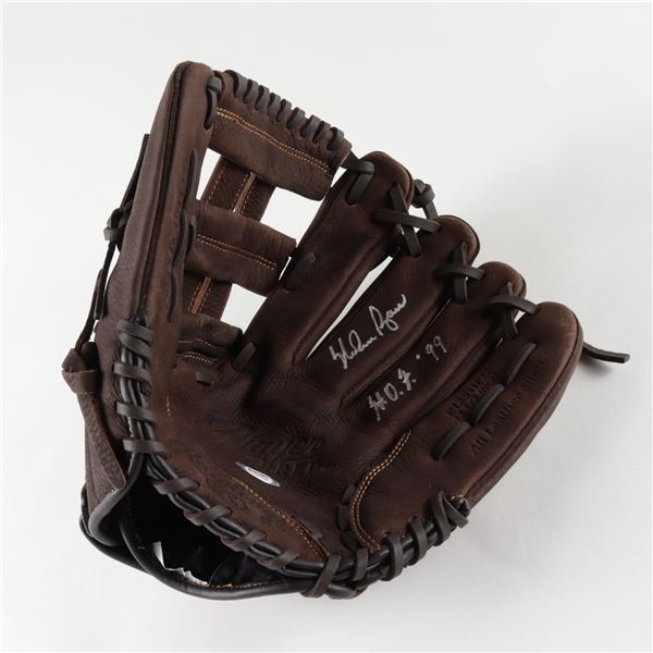 NOLAN RYAN SIGNED HOF BASEBALL GLOVE PSA COA