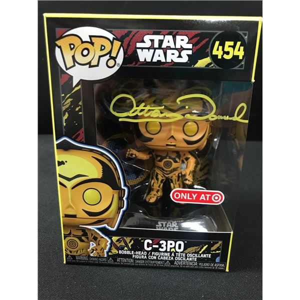 ANTHONY DANIELS SIGNED C3P0 FUNKO POP - WWOC COA
