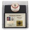 Image 2 : LTD EDITION BOB GIBSON SIGNED THUMBPRINT BASEBALL DISPLAY BECKETT LOA