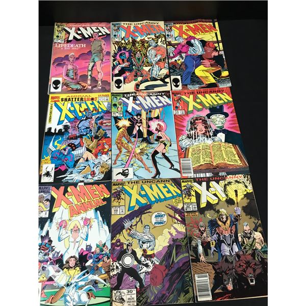 LOT OF 9 X-MEN COMICS (MARVEL COMICS)