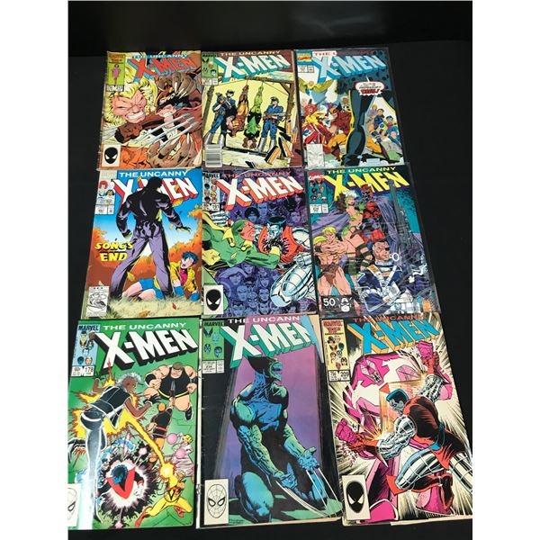 LOT OF 9 X-MEN COMICS (MARVEL COMICS)