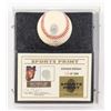 Image 1 : LTD EDITION BOB GIBSON SIGNED THUMB PRINT BASEBALL 146/200 BECKETT COA