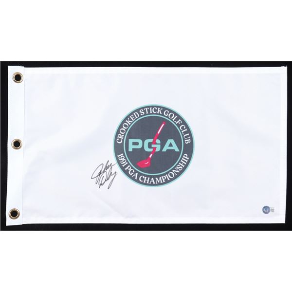 JOHN DALY SIGNED PGA FLAG (BECKETT COA)