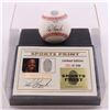 Image 1 : LYD EDITION LOU BROCK SIGNED THUMBPRINT BASEBALL DISPLAY 60/200 BECKETT LOA