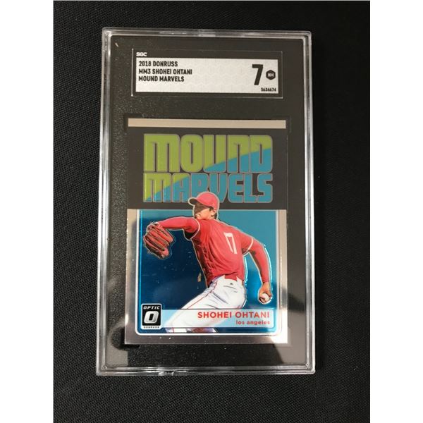 2018 DONRUSS SHOHEI OHTANI MOUND MARVELS - SGC GRADE 7