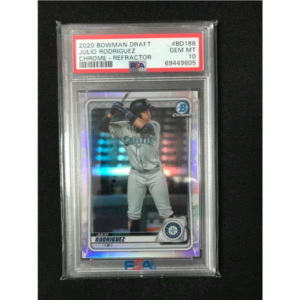 2020 BOWMAN DRAFT JULIO RODRIGUEZ - PSA GRADE 10