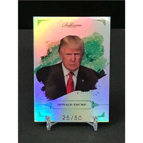KEEPSAKE BELLISSIMO DONALD TRUMP TRADING CARD 25/50