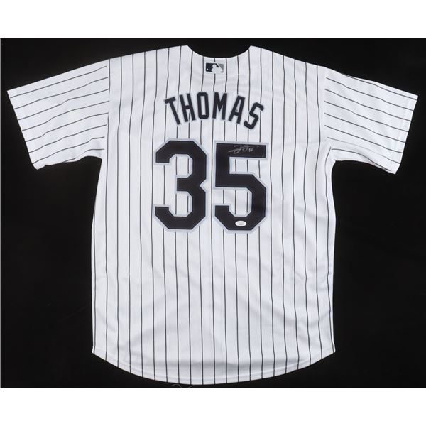 FRANK THOMAS SIGNED CHICAGO WHITE SOX JERSEY JSA COA