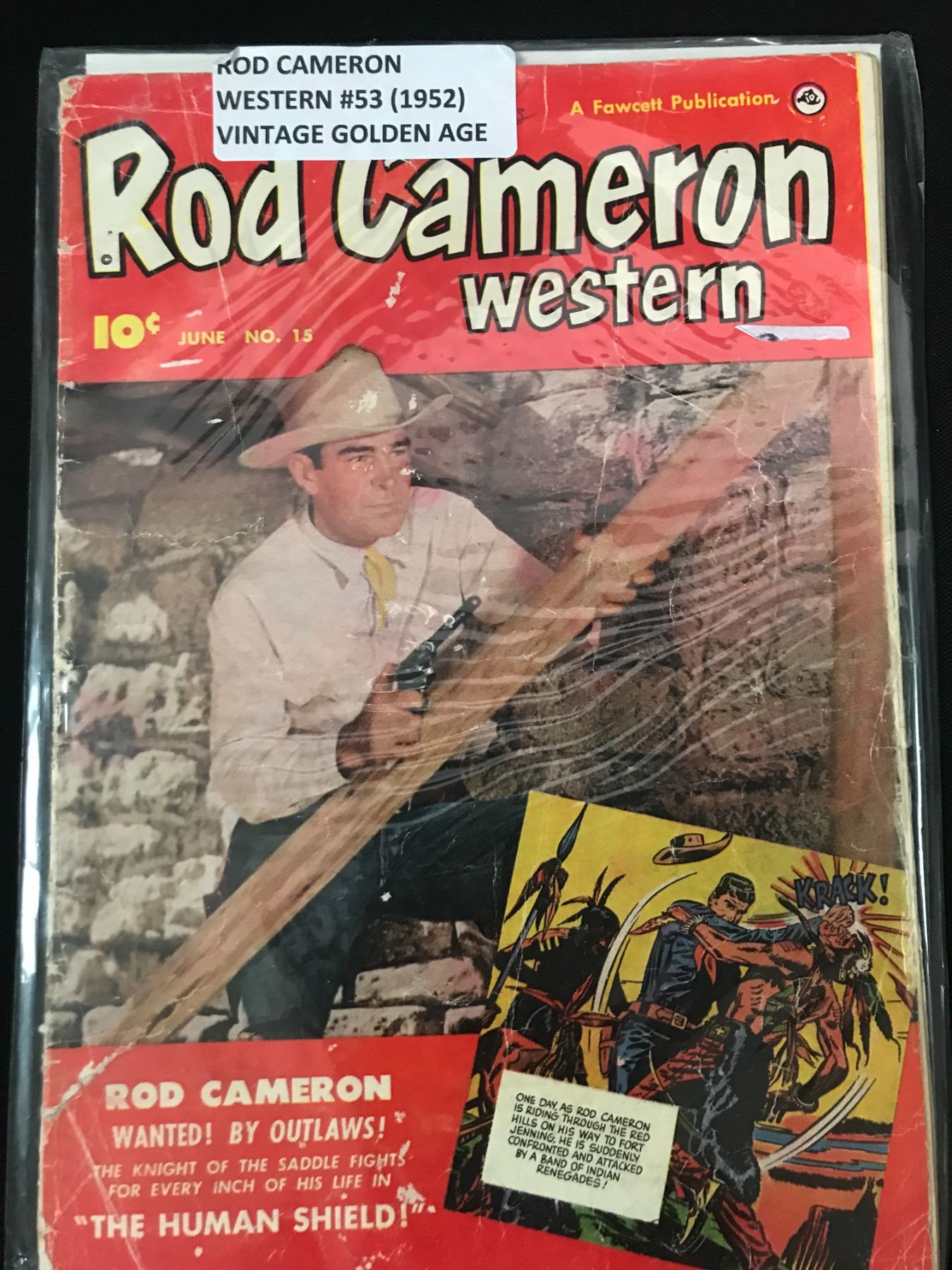 Rod Cameron Explosion ROD CAMERON WESTERN #53 - A FAWCETT PUBLICATIONS