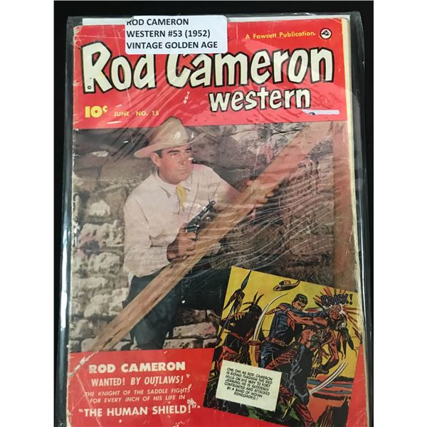 ROD CAMERON WESTERN #53 - A FAWCETT PUBLICATIONS