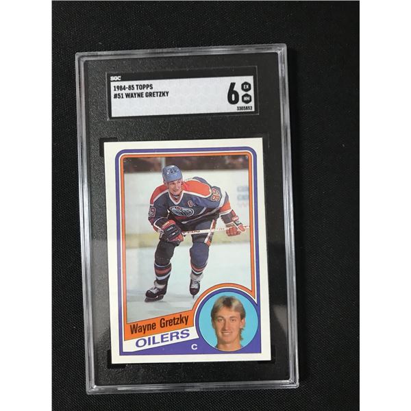 1984-85 TOPPS WAYNE GRETZKY TRADING CARD - SGC GRADE 6