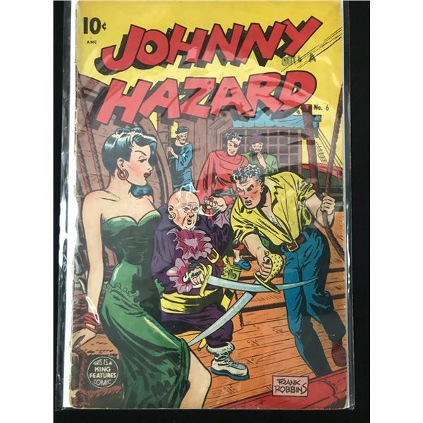 JOHNNY HAZARD #6 - KING FEATURES COMIC