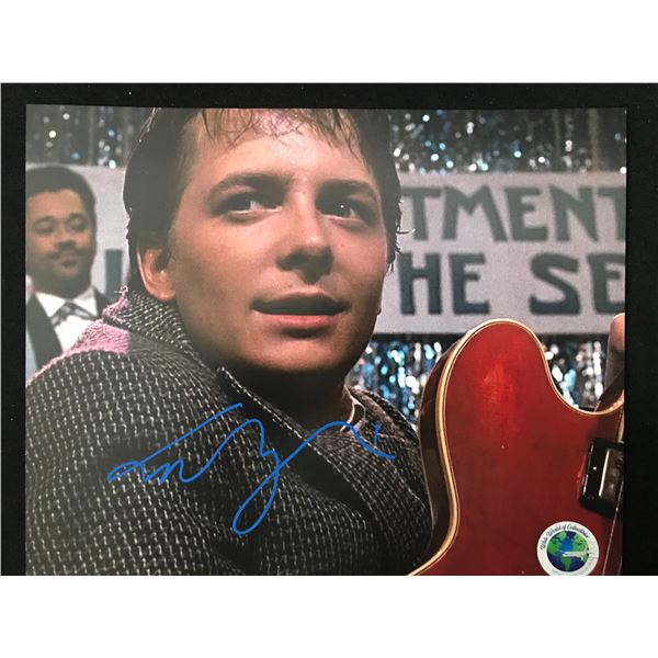 MICHAEL J FOX SIGNED 8X10 PHOTO WWOC COA