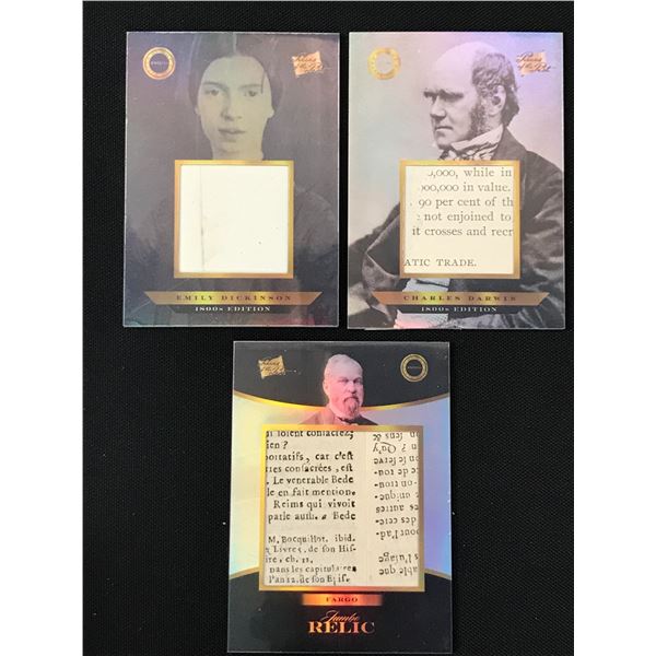 LOT OF AUTHENTICS RELIC TRADING CARDS