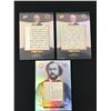 Image 1 : LOT OF 3 AUTHENTICS RELIC TRADING CARDS