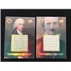 Image 1 : LOT OF 2 AUTHENTICS RELIC TRADING CARDS