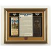 Image 1 : FRAMED SUPER BOWL XXX Cowboys v Steelers Willabee 23 KT GOLD FOIL TICKET
