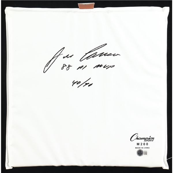 Jose Canseco Signed Seat Cushion Inscribed "88 AL MVP 40/40" (Beckett)