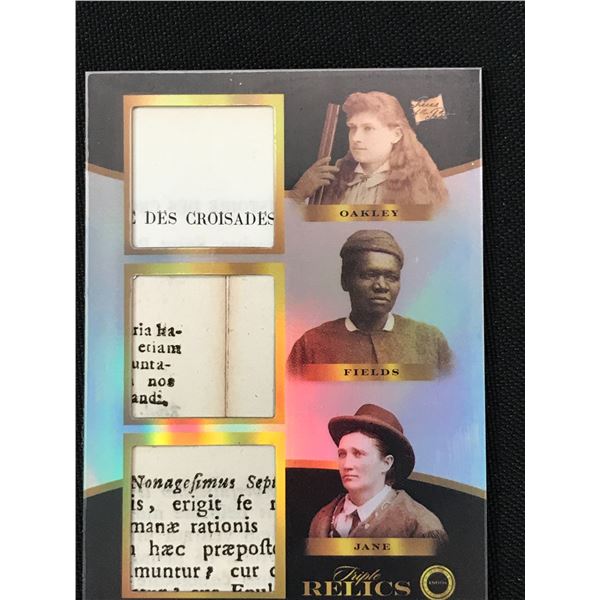 2024 PIECES OF THE PAST NO.186 OAKLEY,FIELDS,JANE AUTHENTIC RELIC