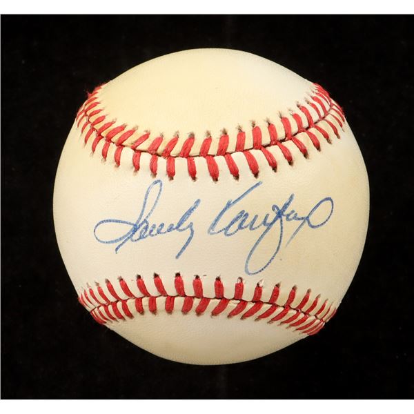 SANDY KOUFAX SIGNED BASEBALL JSA LOA