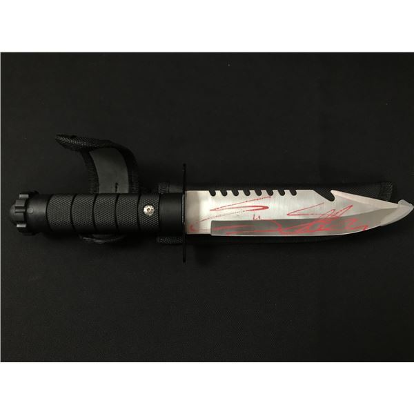 SYLVESTER STALLONE SIGNED RAMBO PROP KNIFE - WITH  COA
