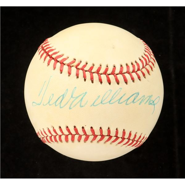 TED WILLIAMS SIGNED BASEBALL JSA LOA