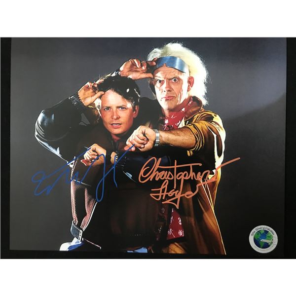 CHRISTOPHER LLOYD SIGNED BACK TO THE FUTURE 8X10 - WWOC COA