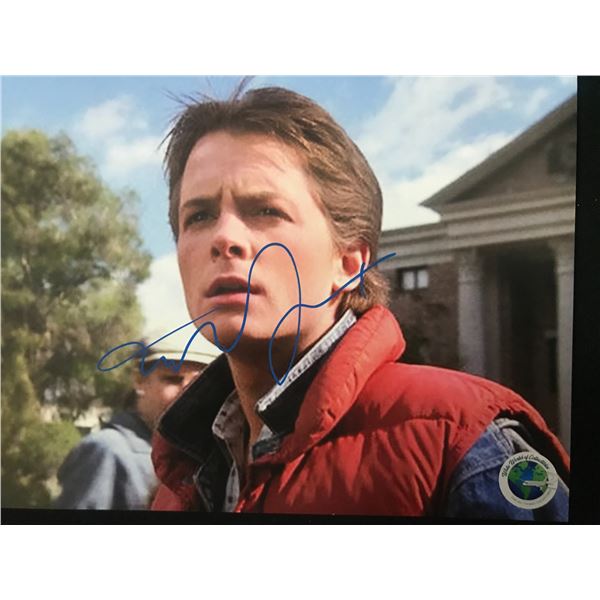 MICHAEL J FOX SIGNED 8X10 - WWOC COA