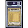 Image 2 : 1968 TOPPS MICKEY MANTLE TRADING CARD PSA GRADE 3