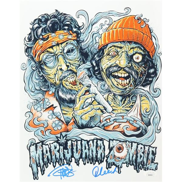 Cheech Marin & Tommy Chong Signed "Marijuana Zombie" 11x14 Photo (JSA)