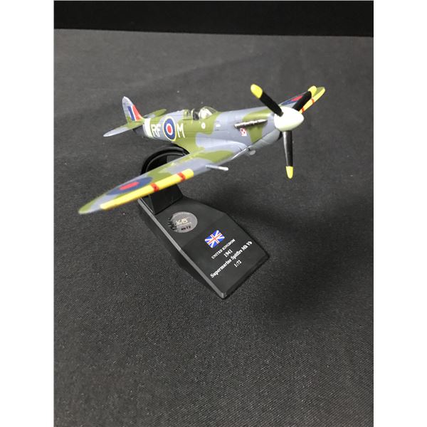 BEN AFFLECK SIGNED PEARL HARBOUR BRITISH SPITIFRE MODEL WITH COA
