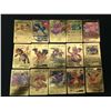 Image 1 : LOT OF 15 GOLD POKEMON CARDS