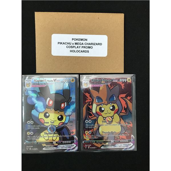 LOT OF 2 POKEMON COSPLAY PROMO HOLO CARDS
