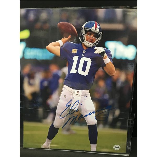 ELI MANNING SIGNED 11 X 14 PHOTO WITH COA