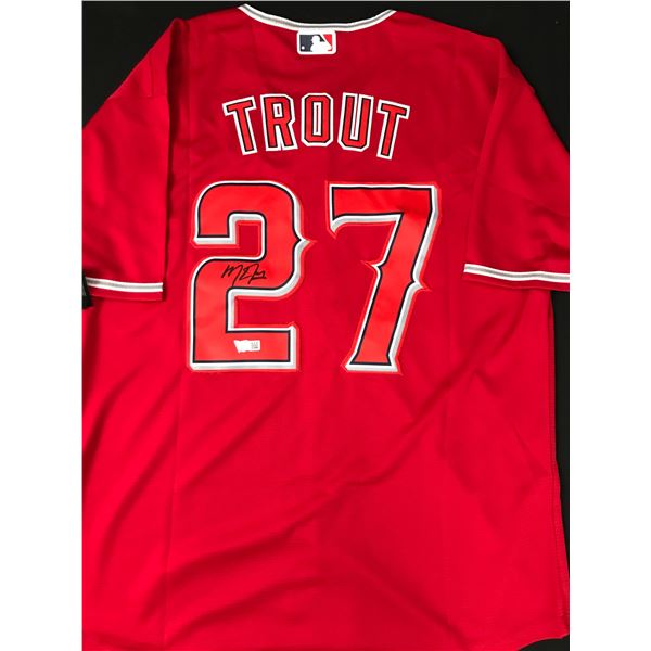 MIKE TROUT SIGNED LOS ANGELES ANGELS BASEBALL JERSEY - ACE COA