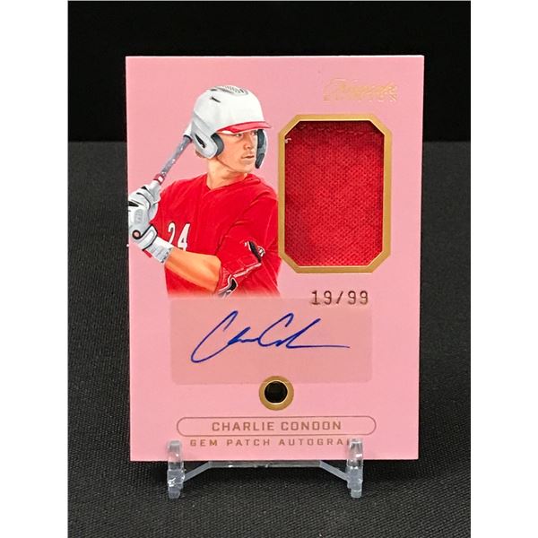 CHARLIE CONDON GEM PATCH SIGNED TRADING CARD 19/99