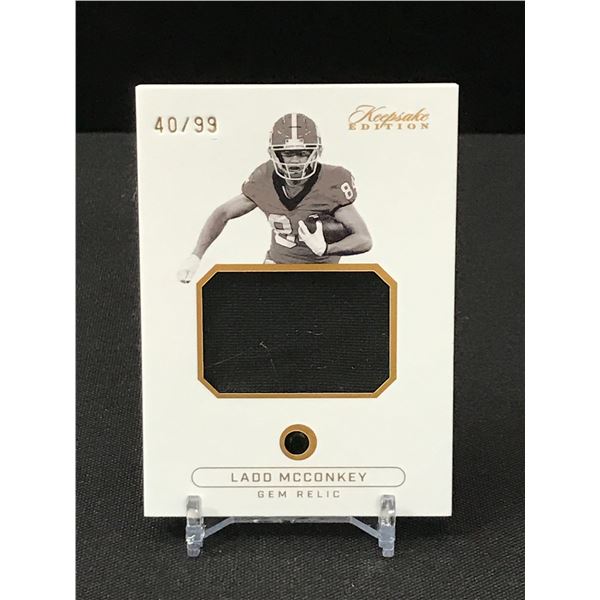 LADD MCCONKEY GEM PATCH RELIC TRADING CARD 40/99