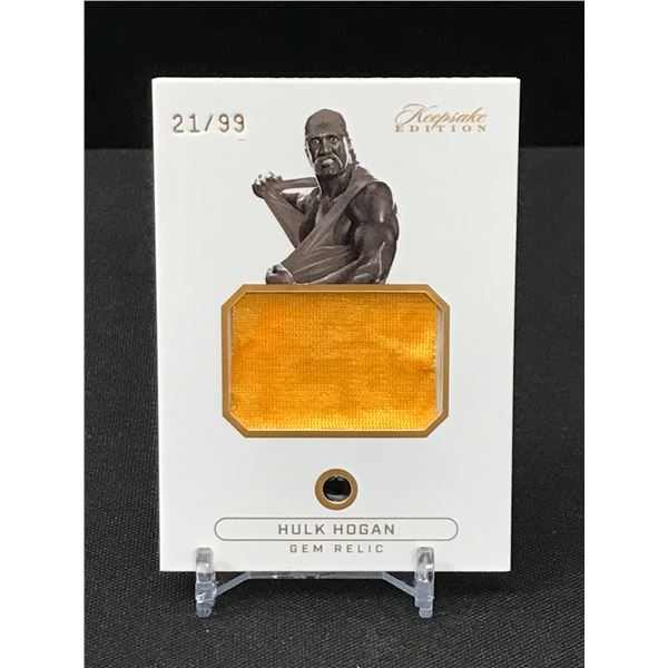 HULK HOGAN GEM PATCH RELIC TRADING CARD 21/99