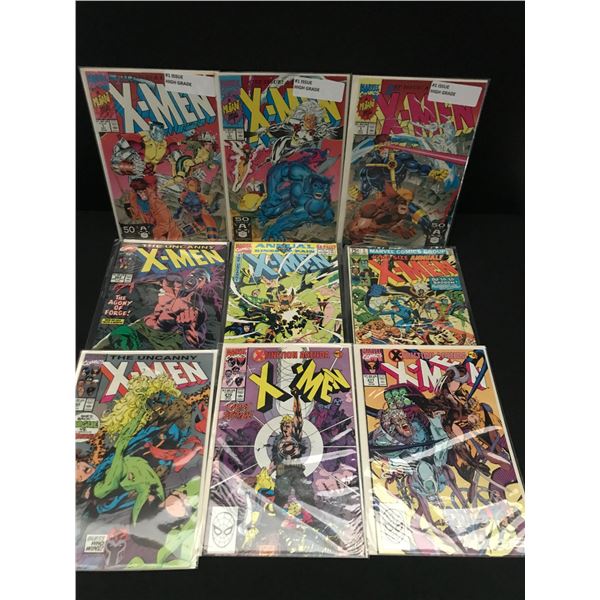 LOT OF 9 X-MEN COMICS (MARVEL COMICS)