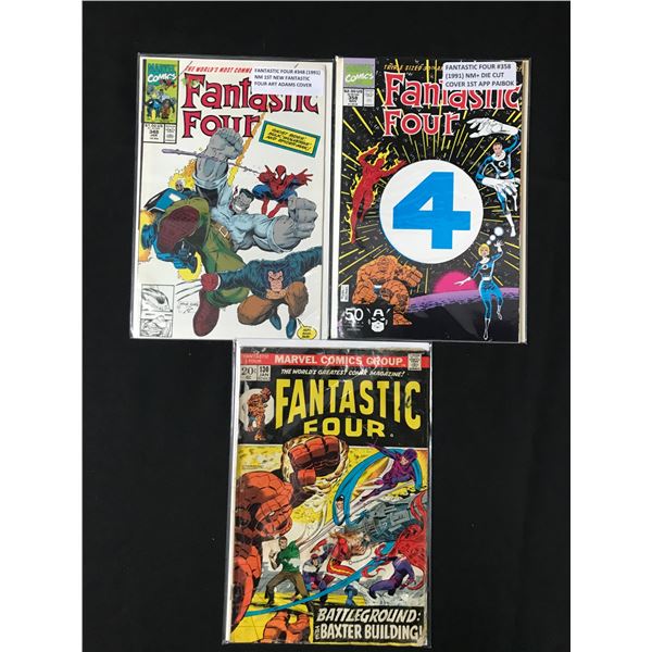 LOT OF 3 FANTASTIC FOUR COMICS (MARVEL COMICS)
