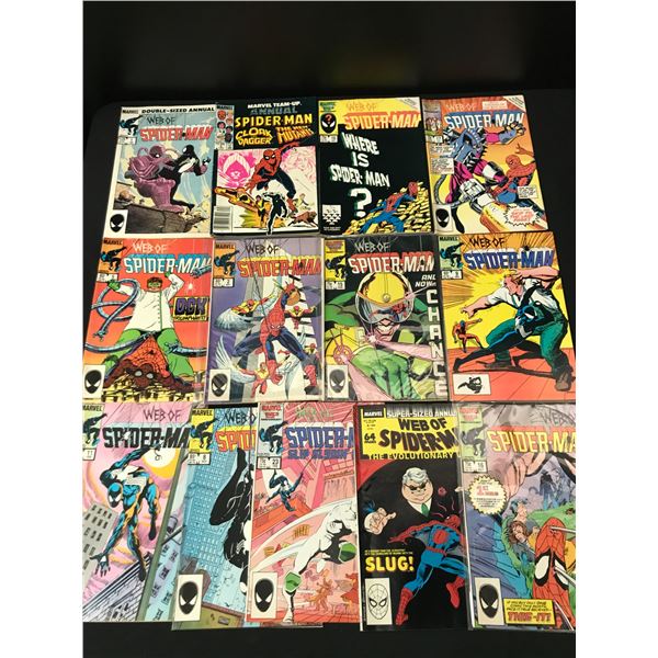 LOT OF 13 SPIDERMAN COMICS (MARVEL COMICS)