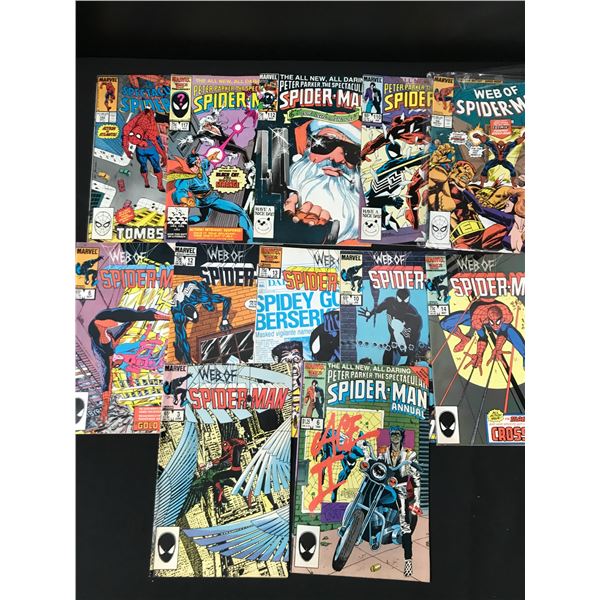 LOT OF 12 SPIDERMAN COMICS (MARVEL COMICS)