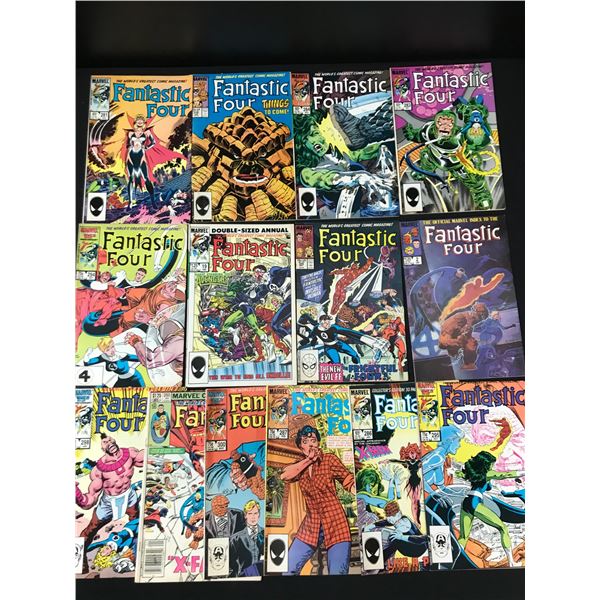 LOT OF 14 THE FANTASTIC FOUR COMICS (MARVEL COMICS)
