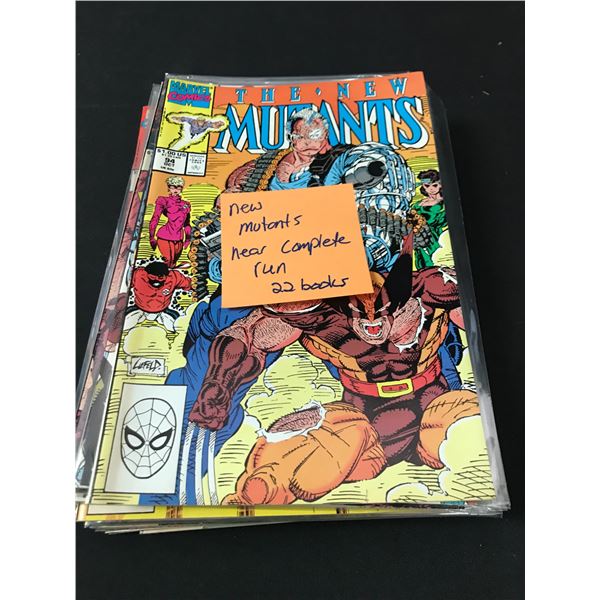 THE NEW MUTANTAS NEAR COMPLETE RUN 22 COMICS