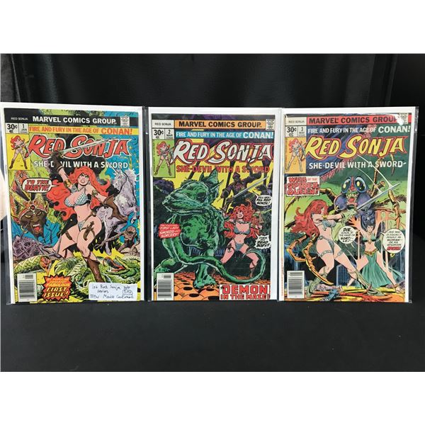 MARVEL COMICS RED SONJA NO.1 2 3