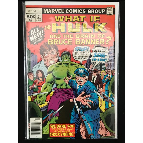 MARVEL COMICS NO.2 WHAT IF THE HULK HAD THE BRAIN OF BRUCE BANNER