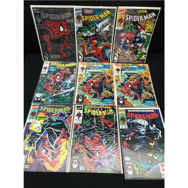 LOT OF 9 SPIDERMAN COMICS (MARVEL COMICS)