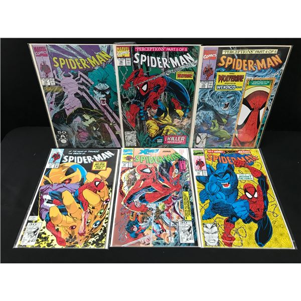 LOT OF 6 SPIDERMAN COMICS (MARVEL COMICS)